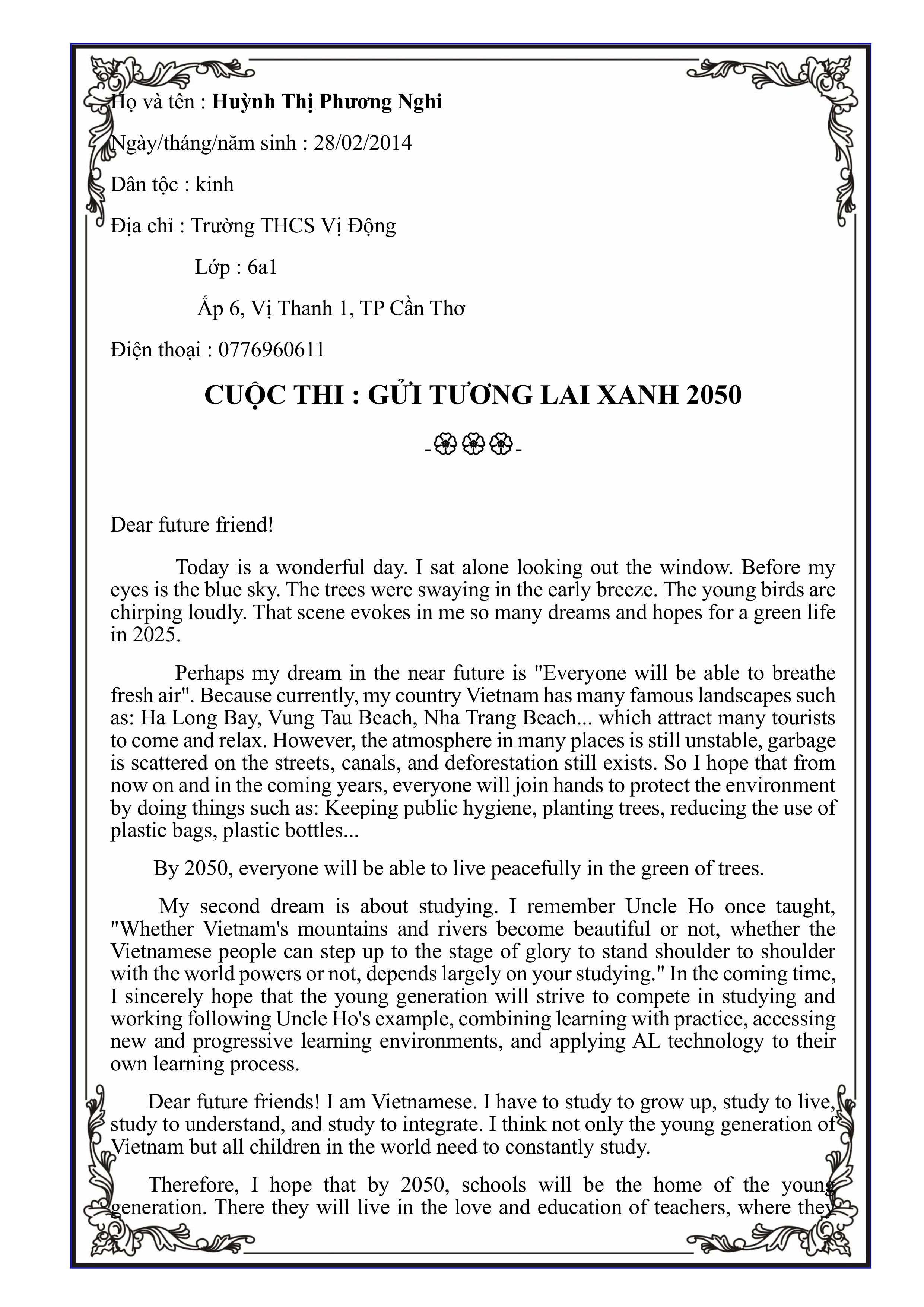 Huỳnh Thị Phương Nghi
