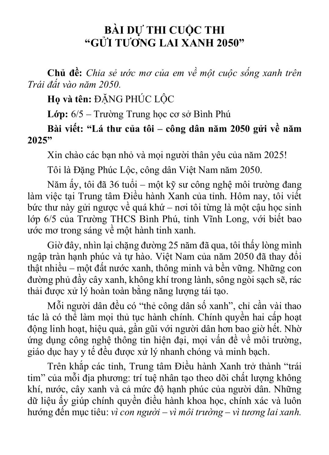 Đặng Phúc Lộc