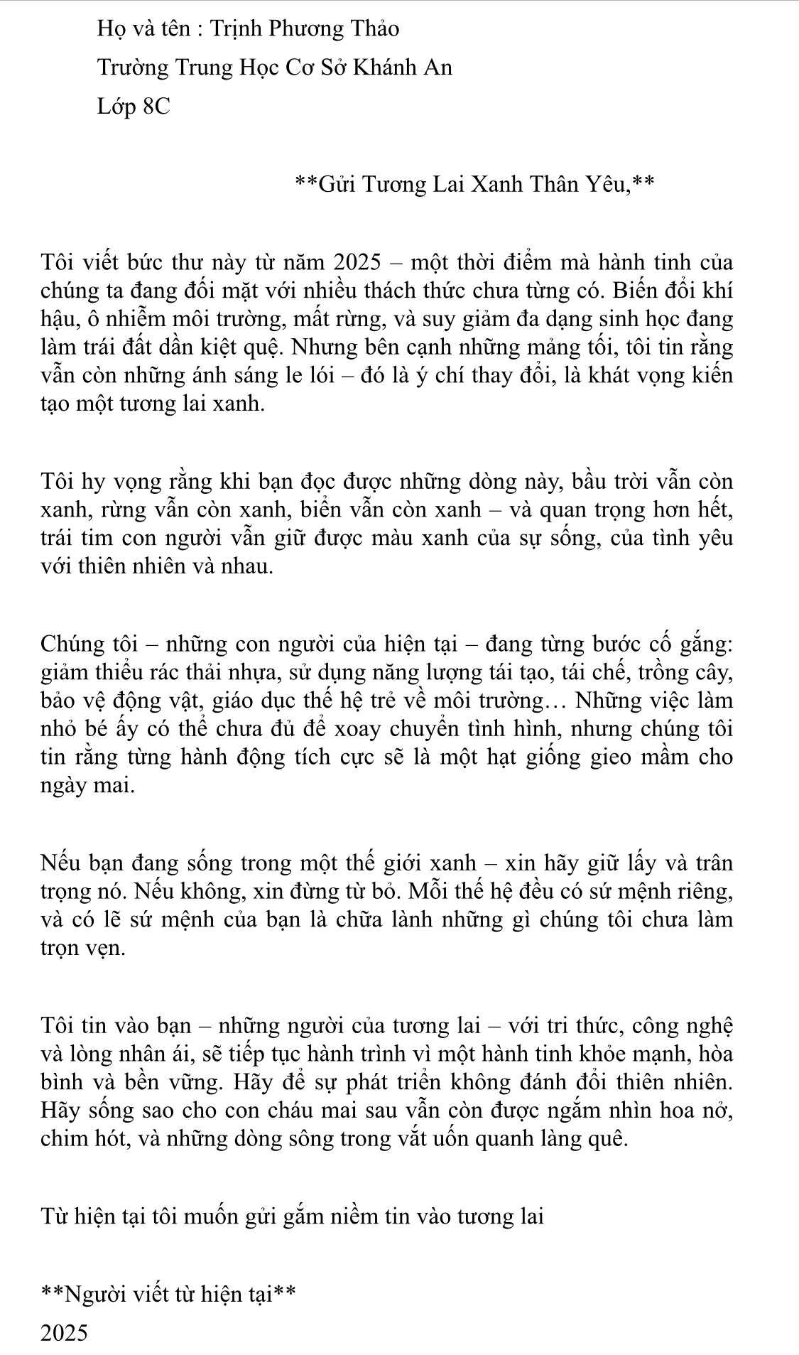 Trịnh Phương Thảo