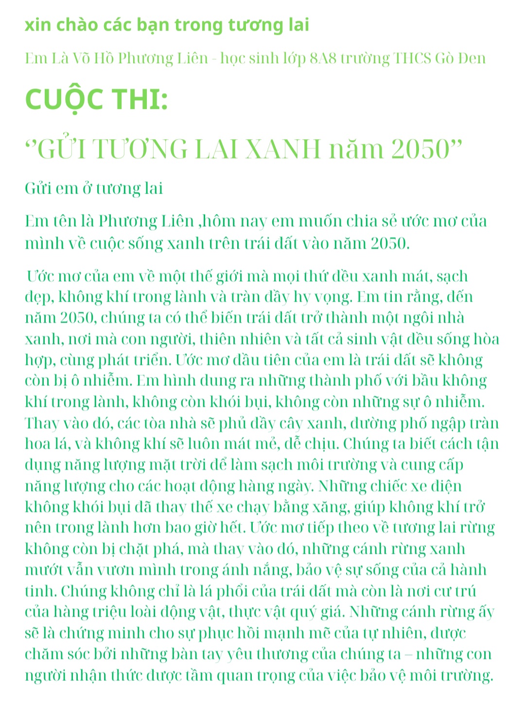 Võ Hồ Phương Liên