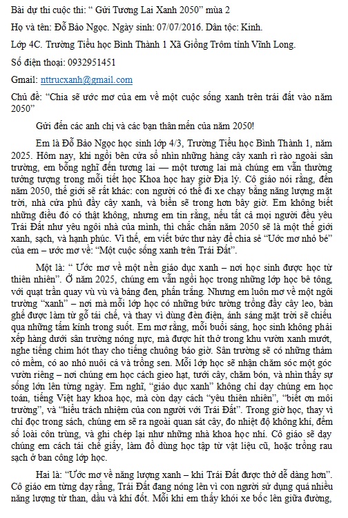 Đỗ Bảo Ngọc