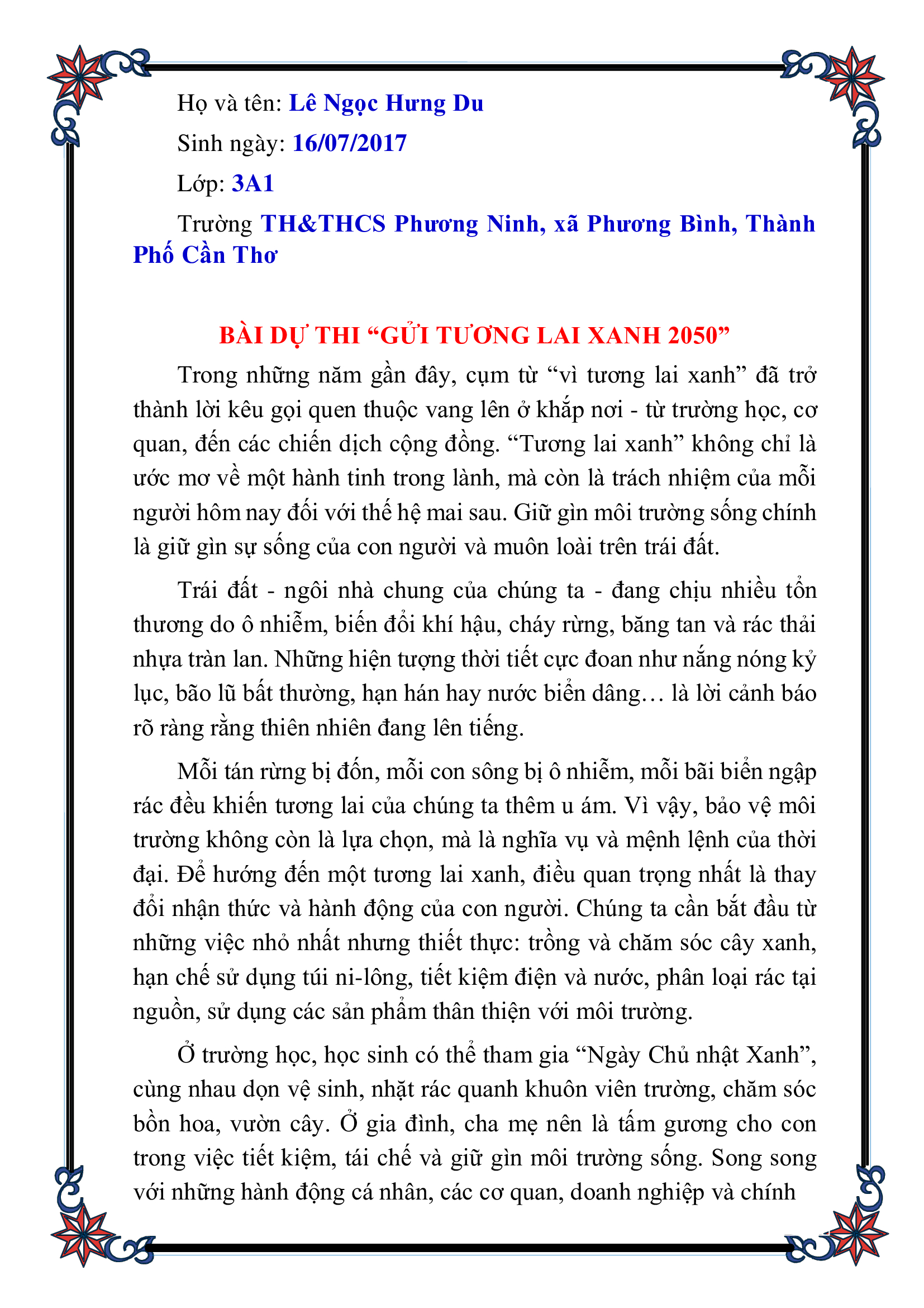 Lê Ngọc Hưng Du