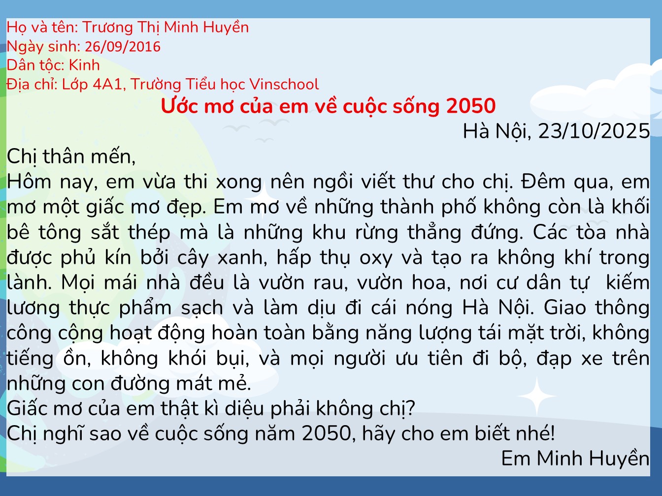 Trương Thị Minh Huyền
