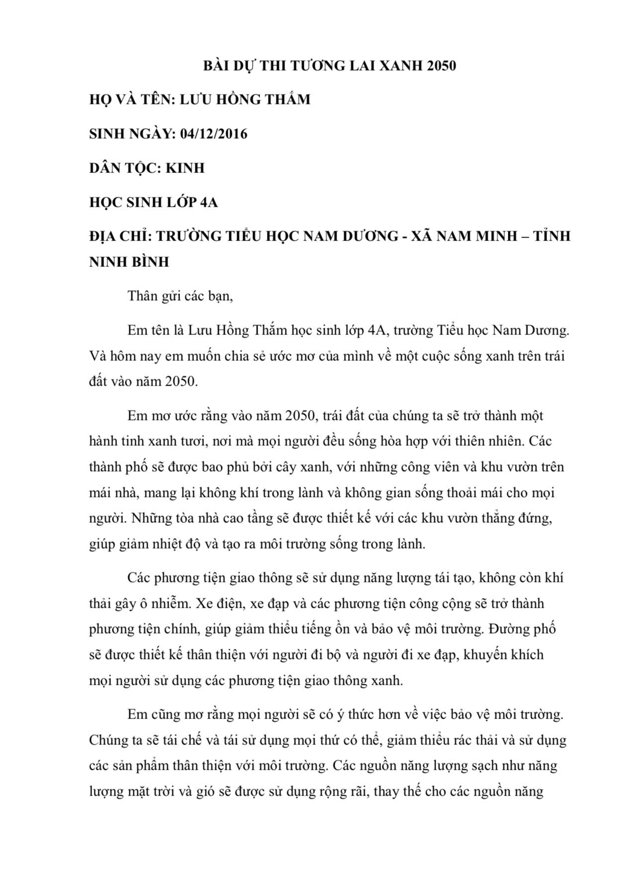 LƯU HỒNG THẮM