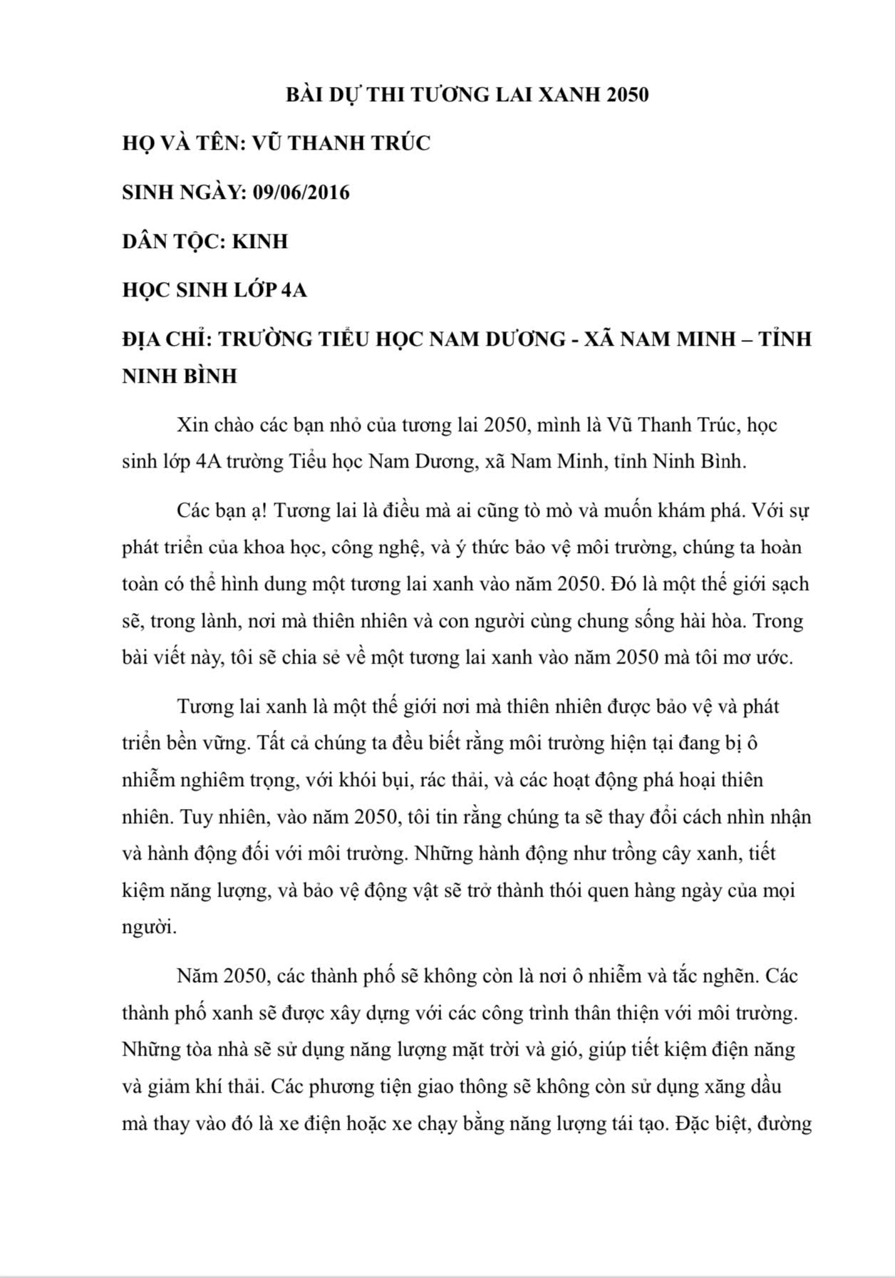 VŨ THANH TRÚC