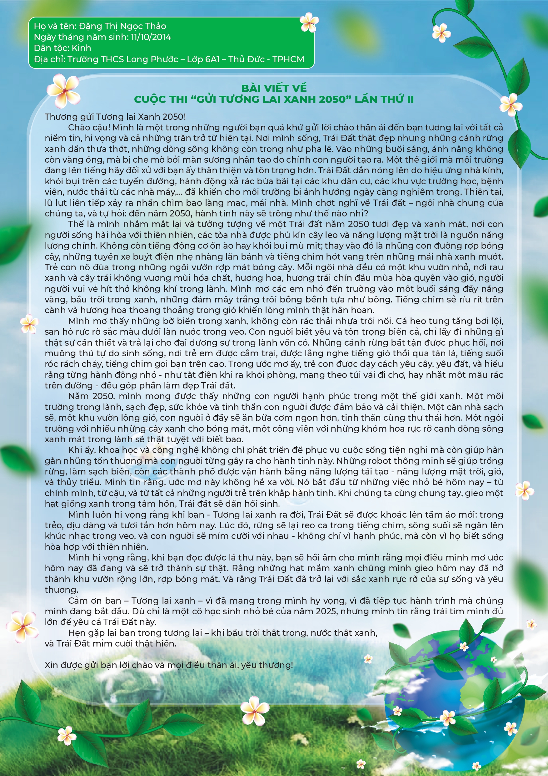 ĐẶNG THỊ NGỌC THẢO