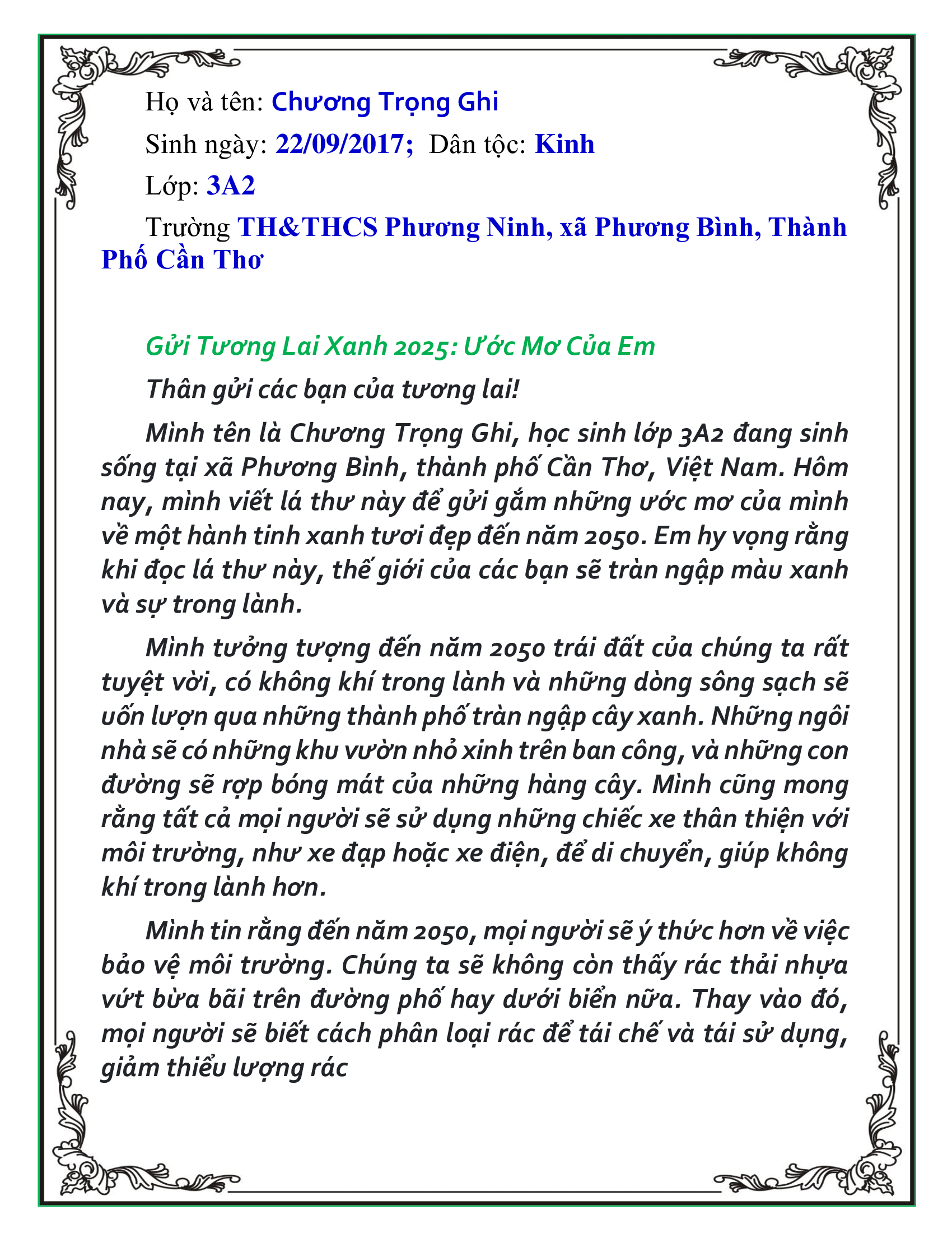 Chương Trọng Ghi