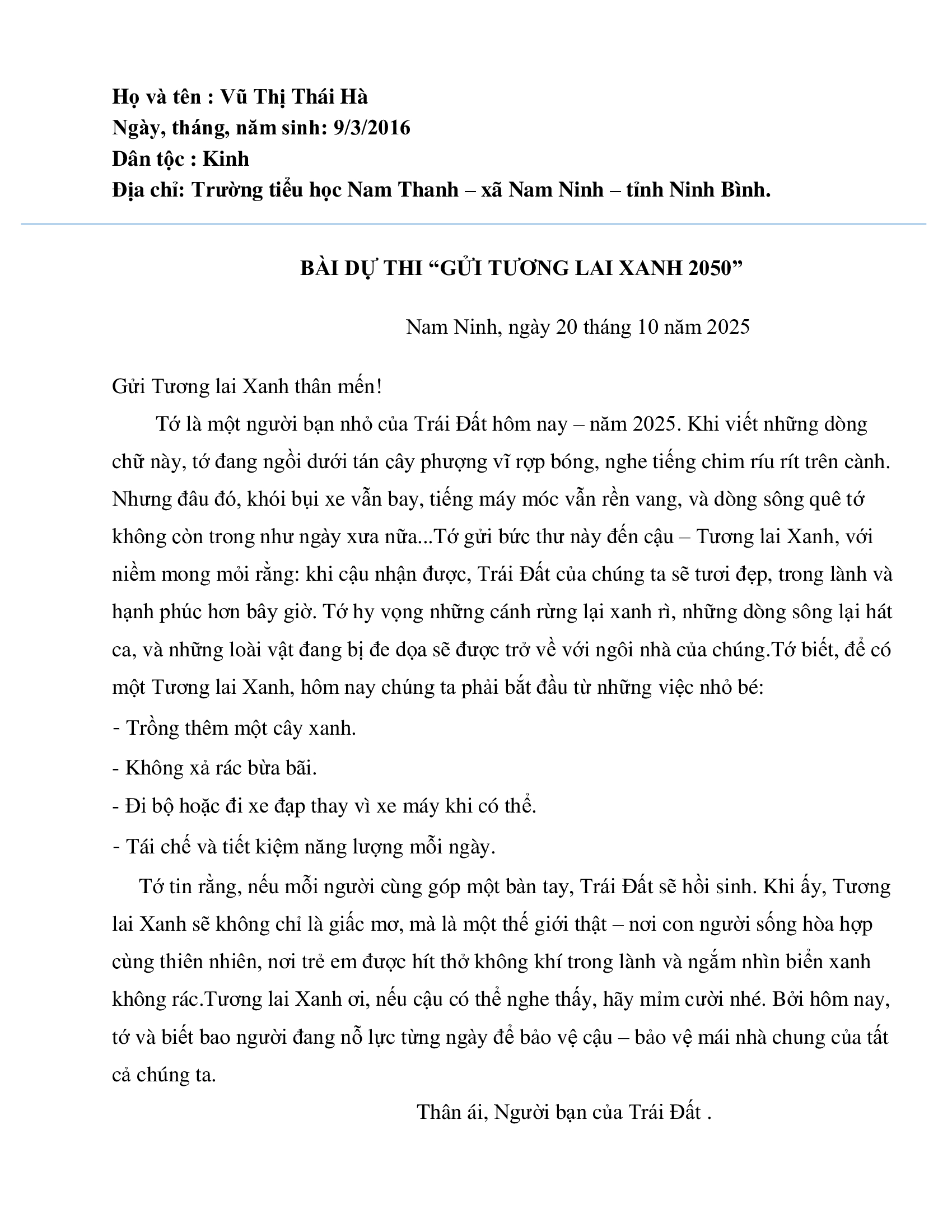 VŨ THỊ THÁI HÀ
