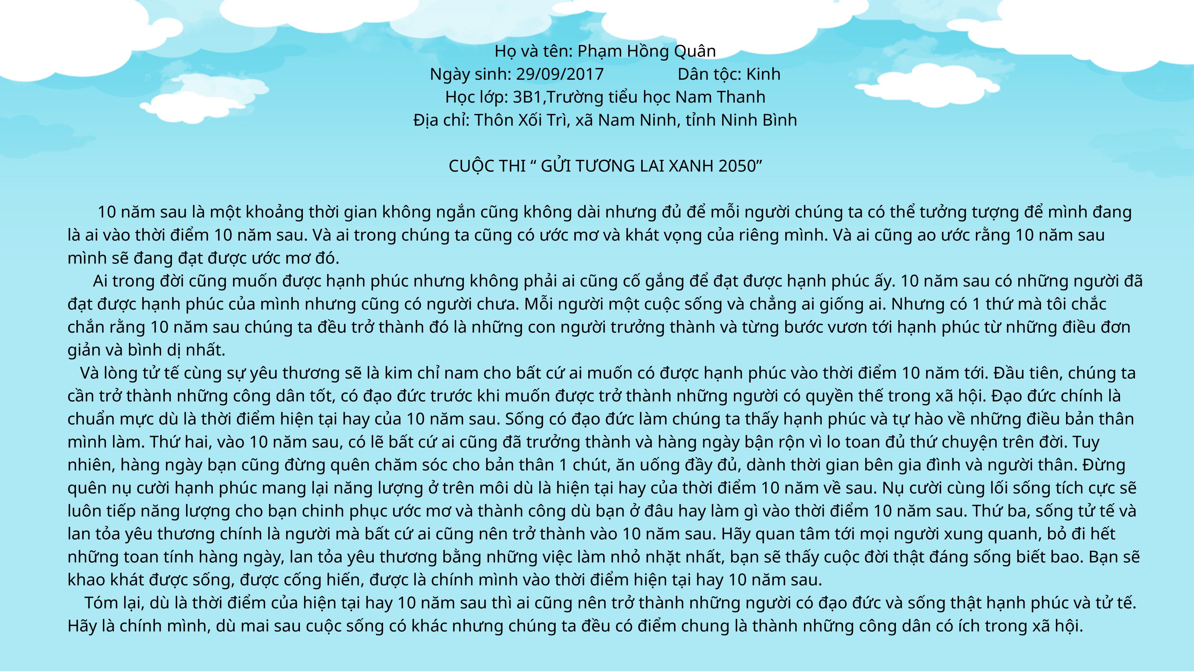 PHẠM HỒNG QUÂN