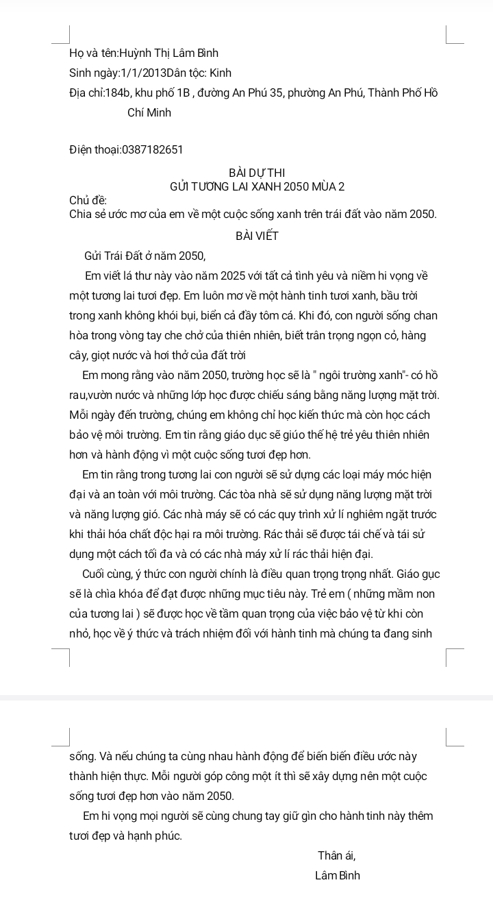 Huỳnh Thị Lâm Bình