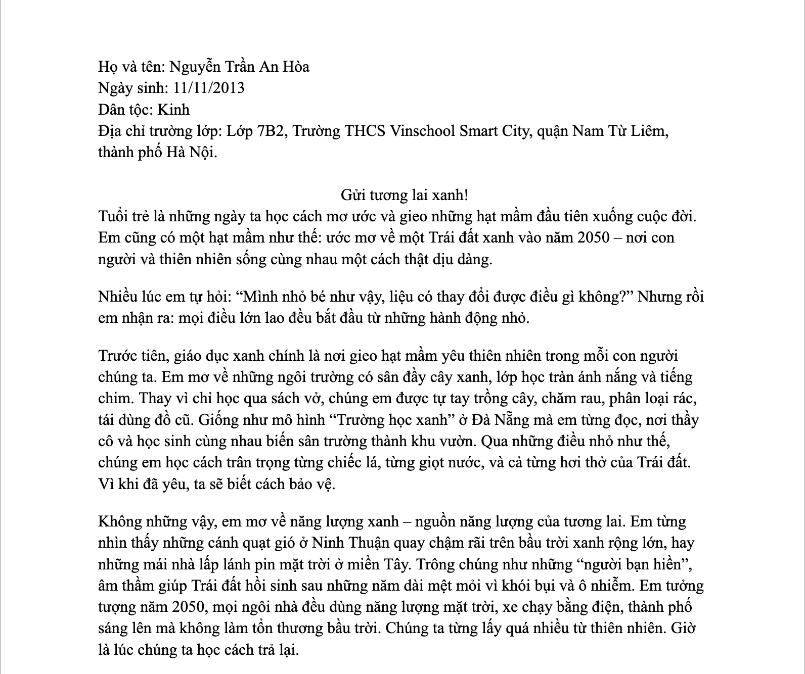 Nguyễn Trần An Hòa