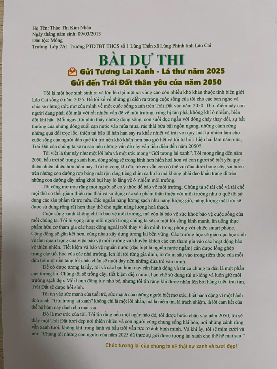 Thào Thị Kim Nhân