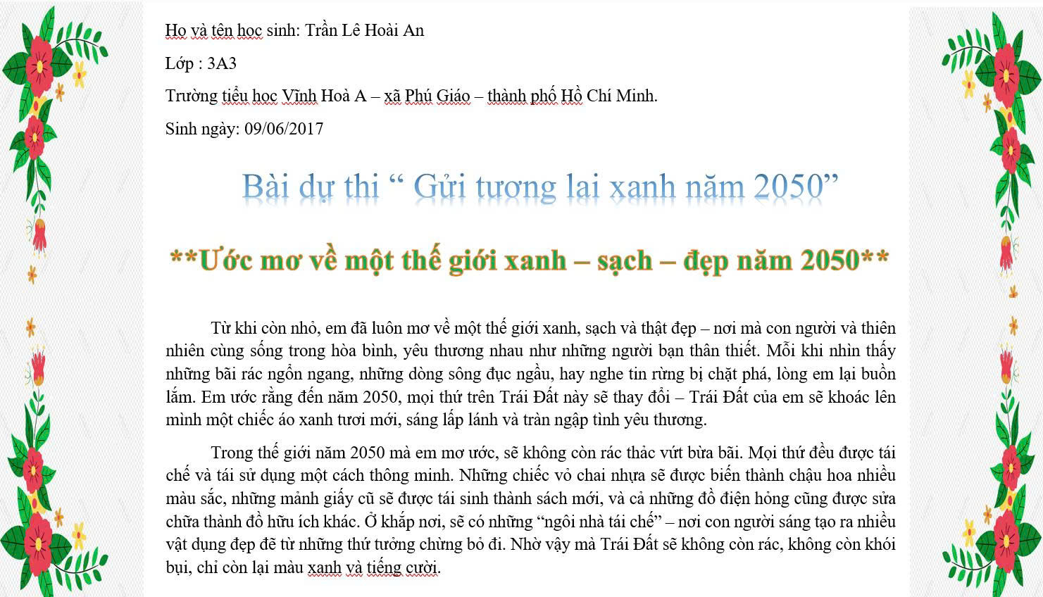 Trần Lê Hoài An