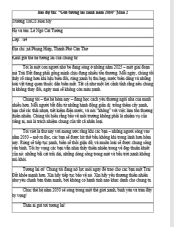 Lê Ngô Cát Tường THCS Hòa Mỹ