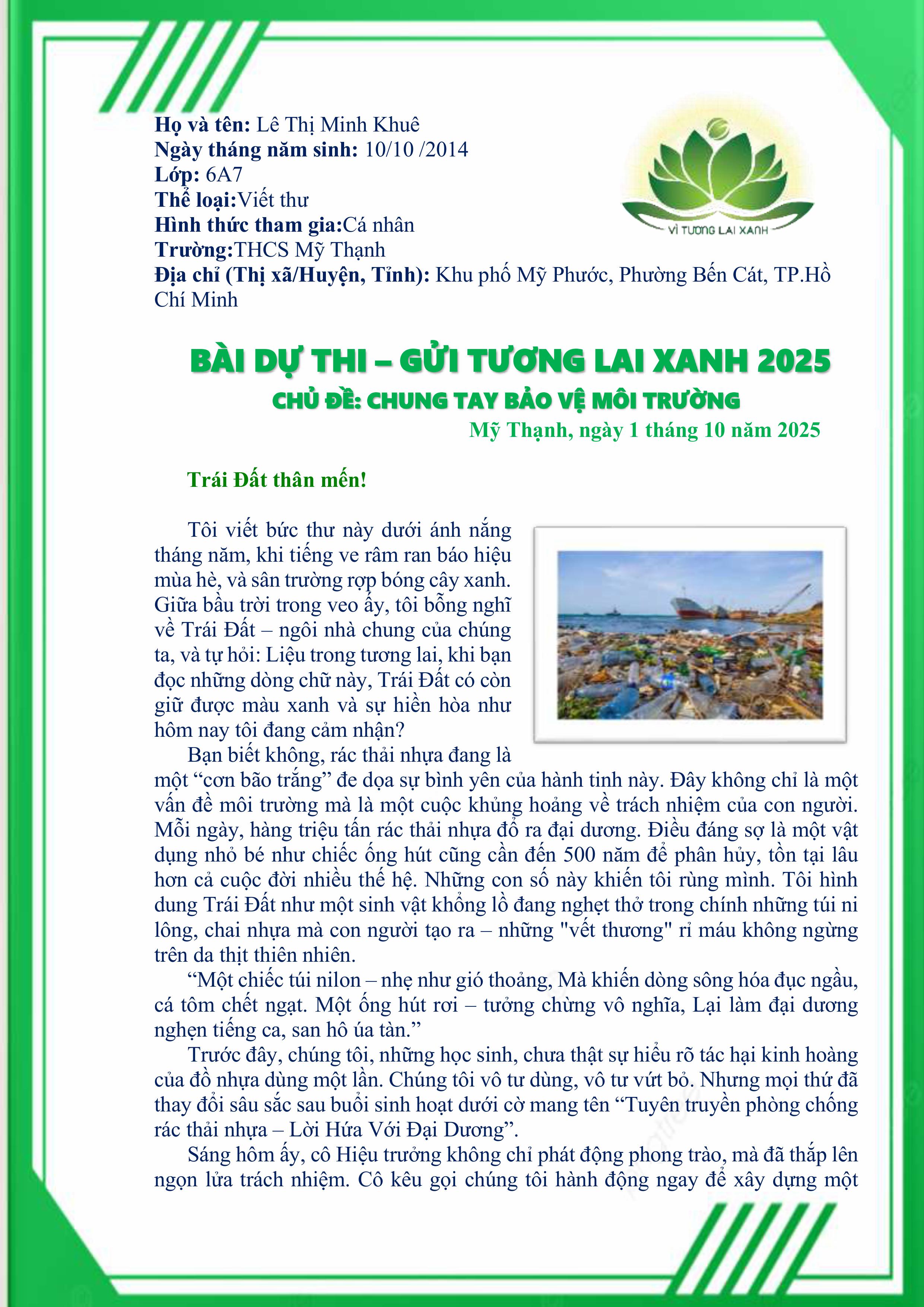 Lê Thị Minh Khuê
