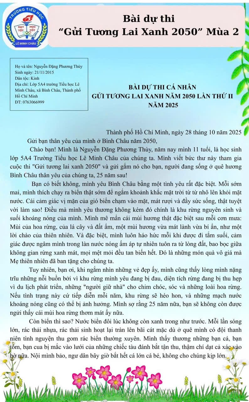 NGUYỄN ĐẶNG PHƯƠNG THÙY
