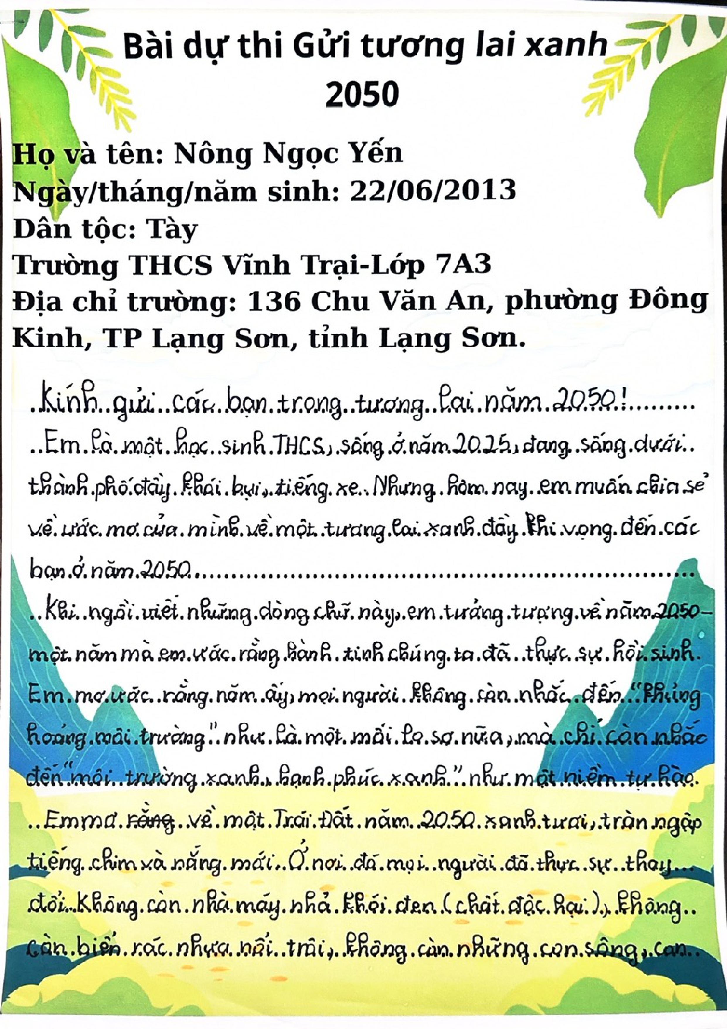 Nông Ngọc Yến