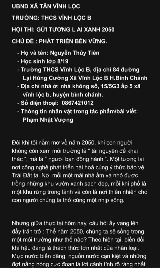 Nguyễn Thủy Tiên.