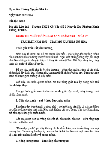 Hoàng Nguyễn Nhã An