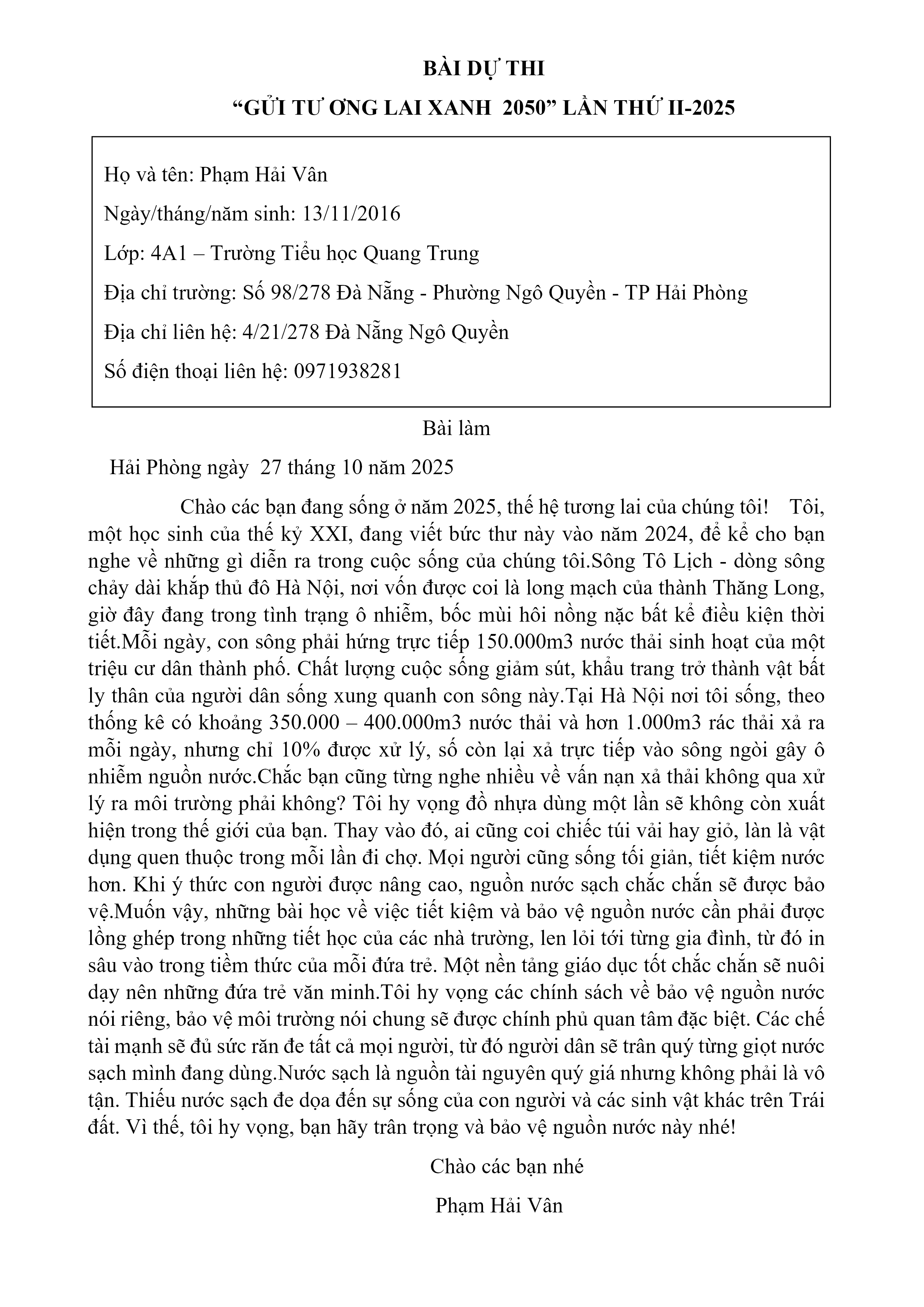 Phạm Thị Hải Vân