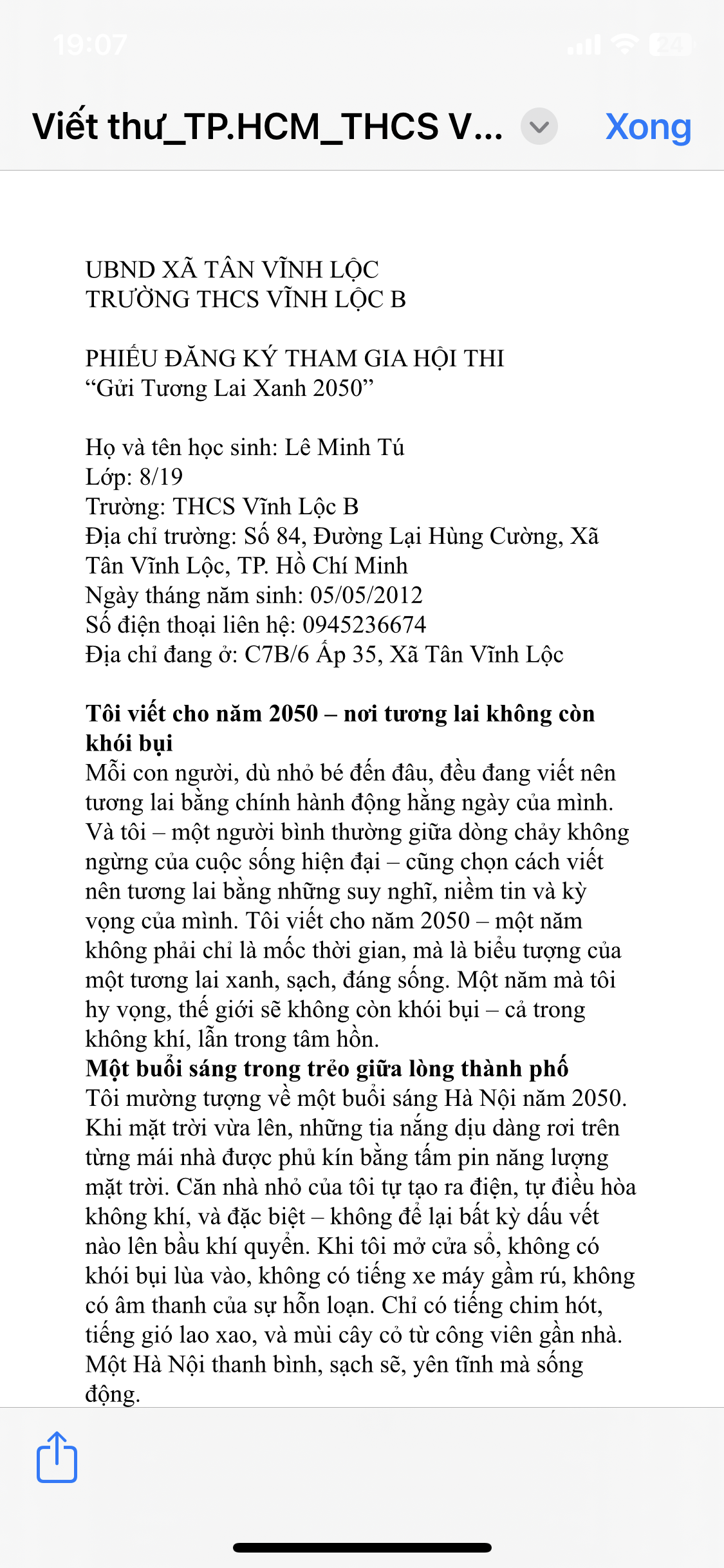 Lê Minh Tú