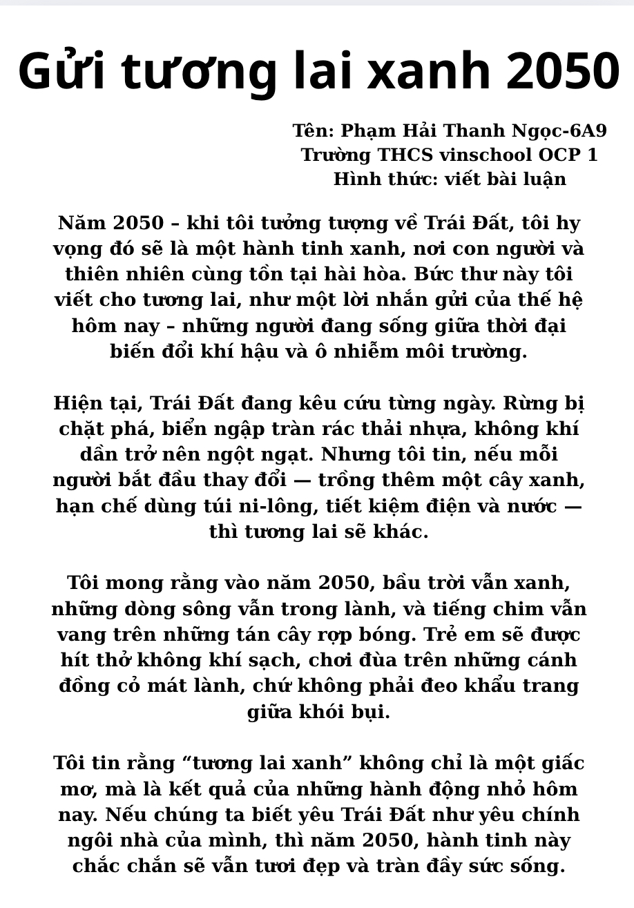 Phạm Hải Thanh Ngọc