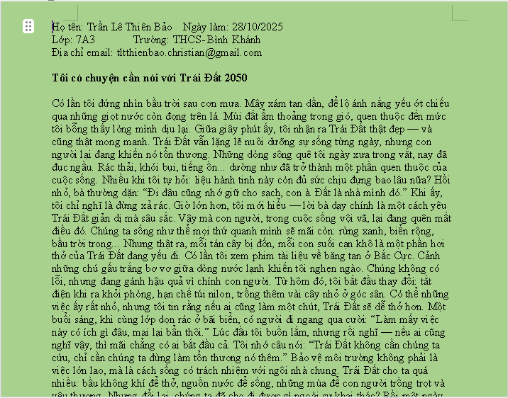 Trần Lê Thiên Bảo