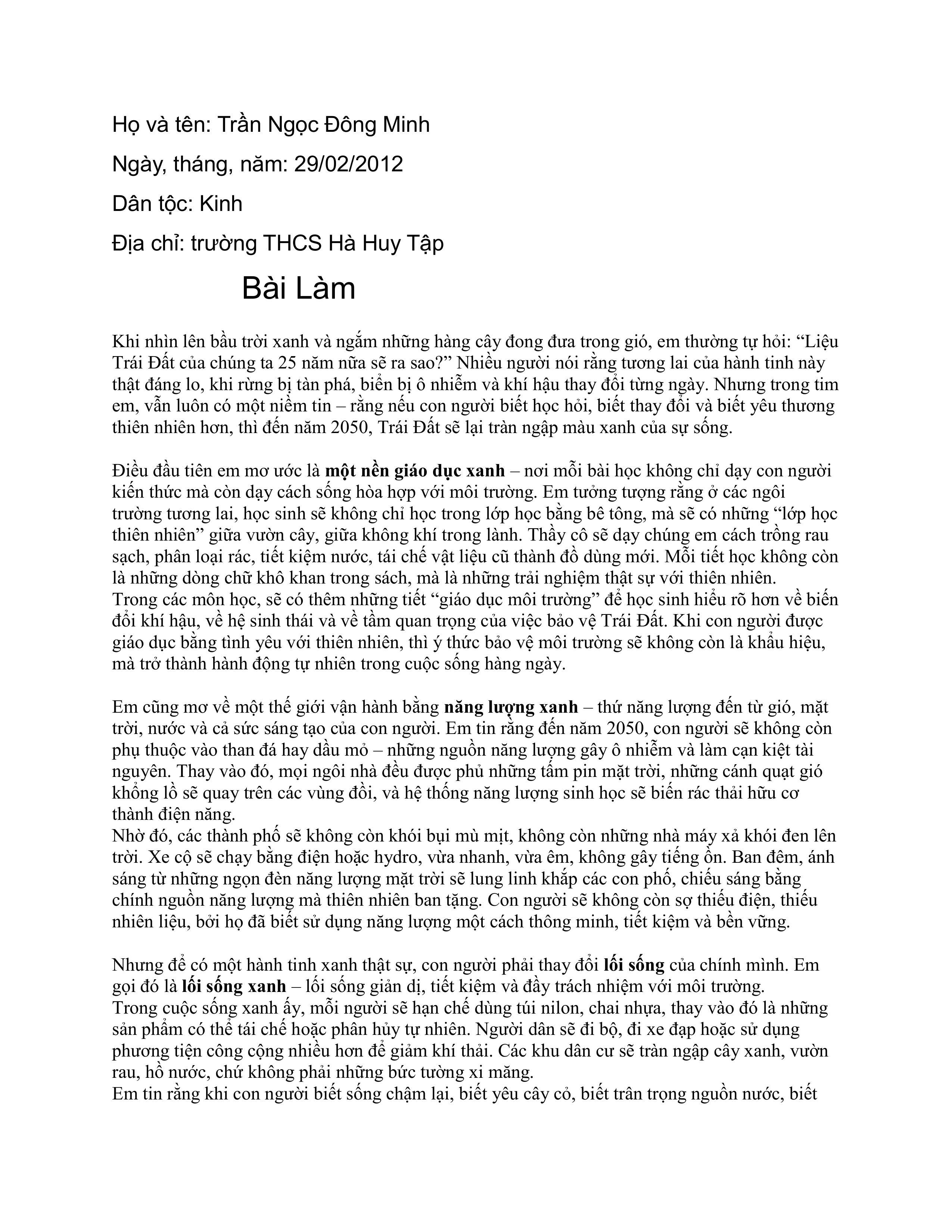 Trần Ngọc Đông Minh