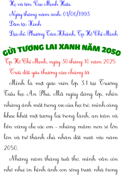 Cao Minh hieu