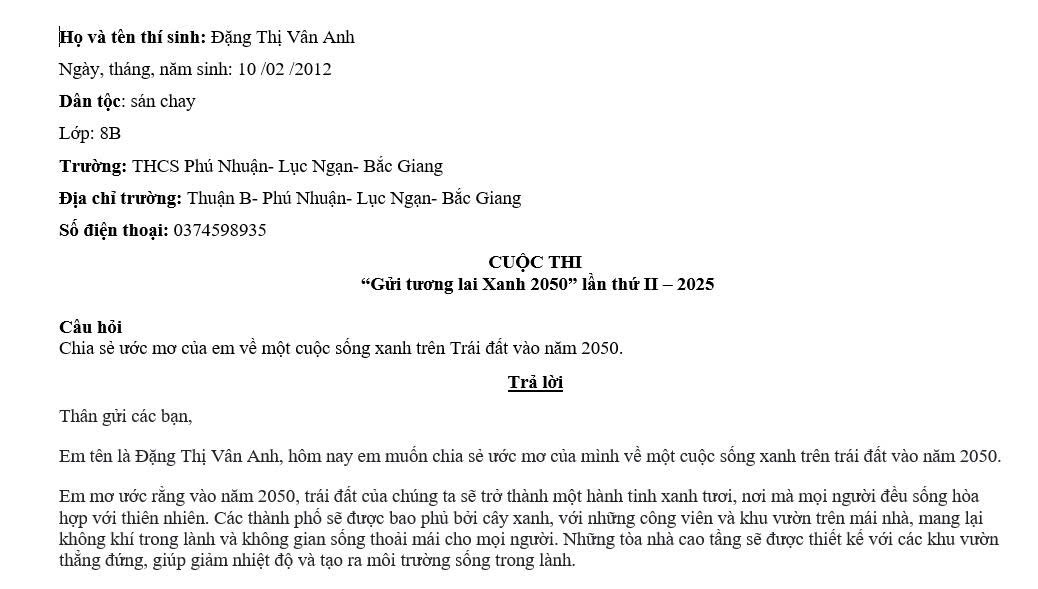 Đặng Thị Vân Anh