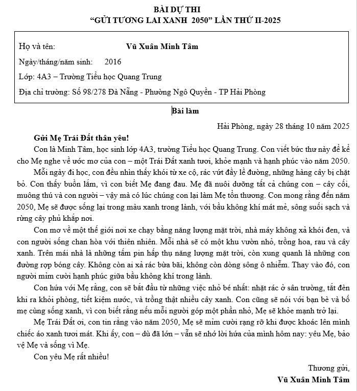 Vũ Xuân Minh Tâm