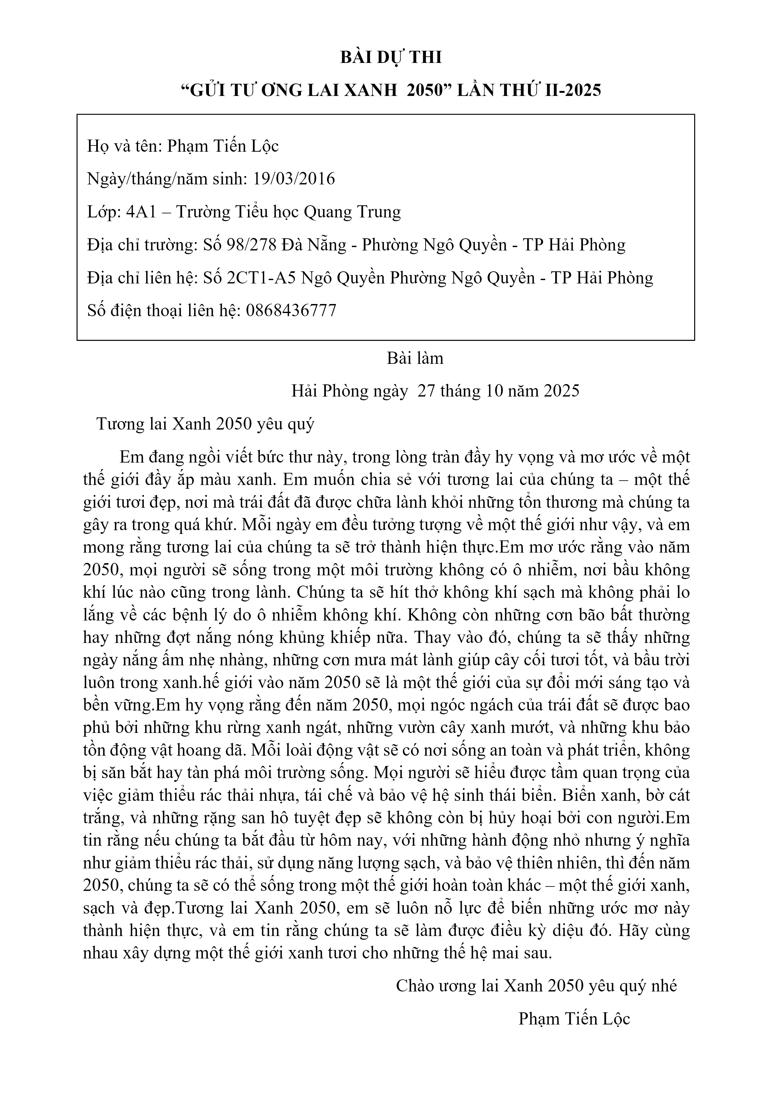 Phạm Tiến Lộc