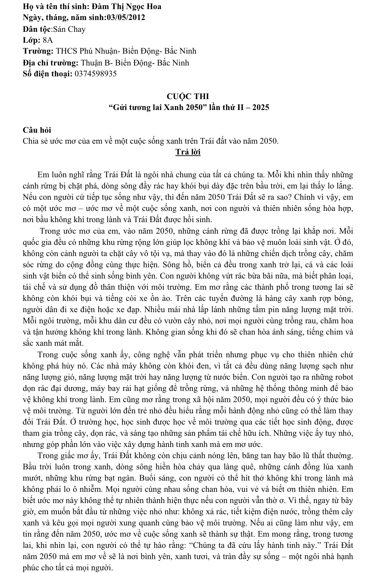Đàm Thị Ngọc Hoa