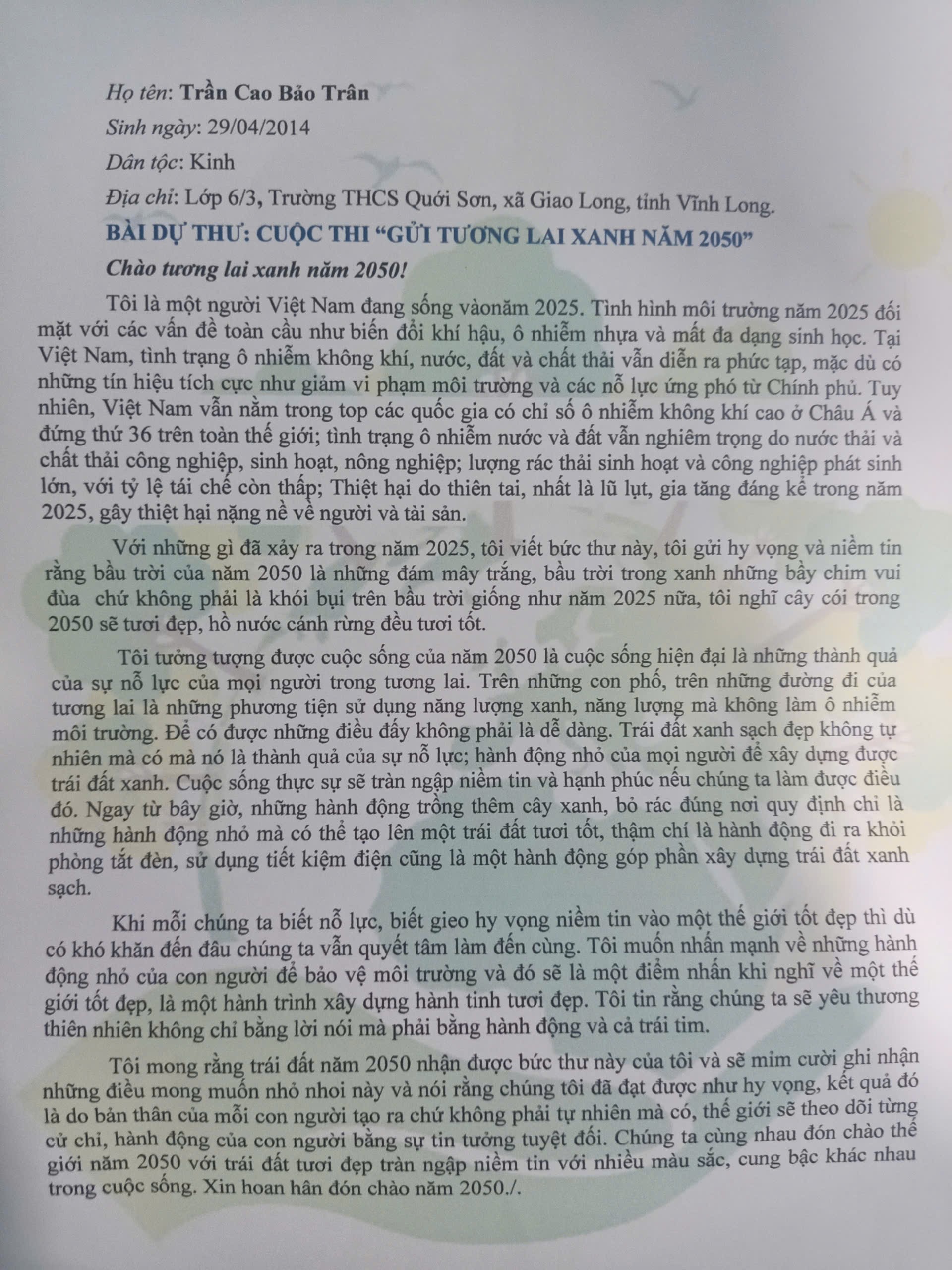 Trần Cao Bảo Trân