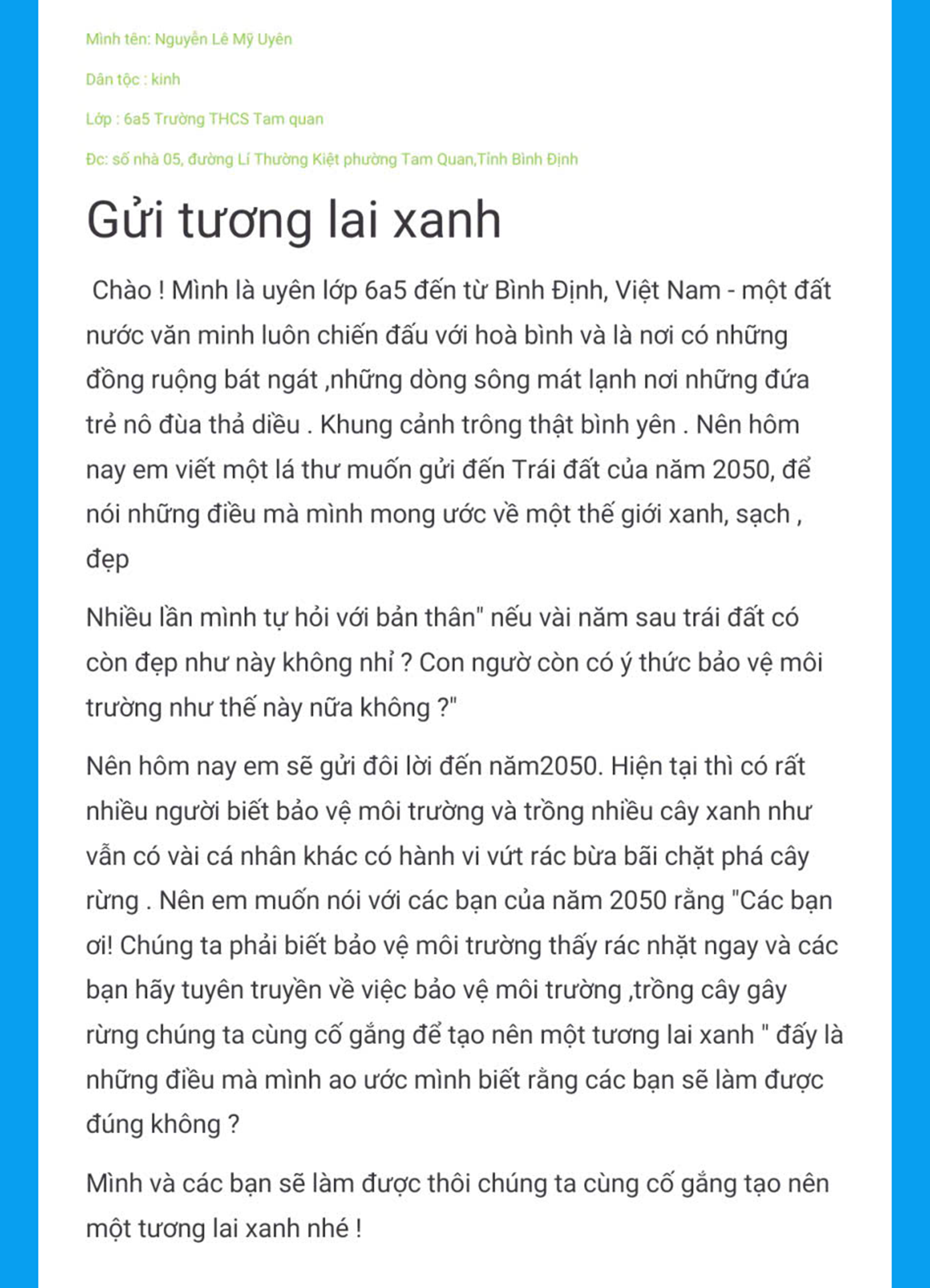 Nguyễn Lê Mỹ Uyên