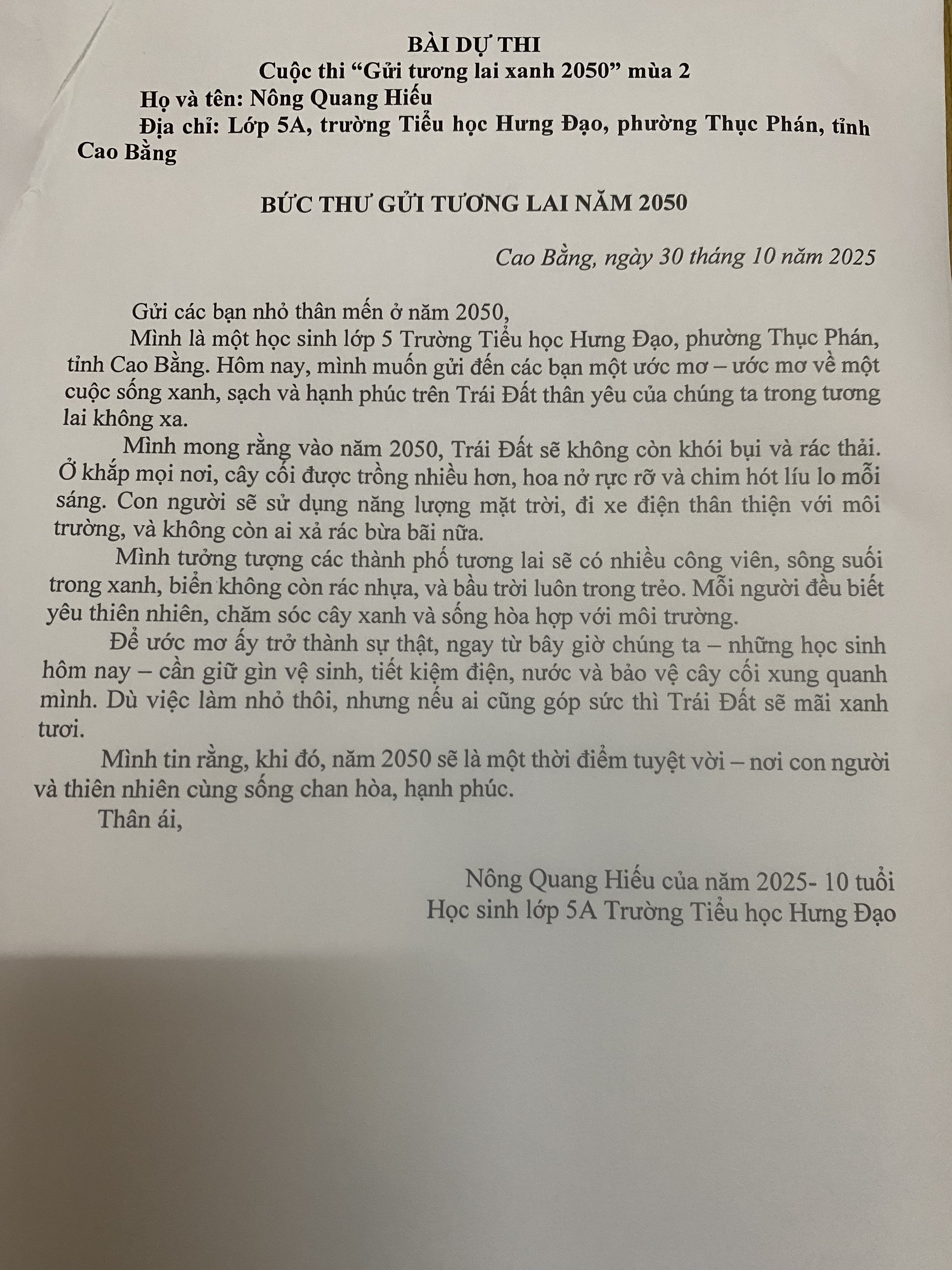 Nông Quang Hiếu