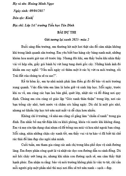 Hoàng Minh Ngọc