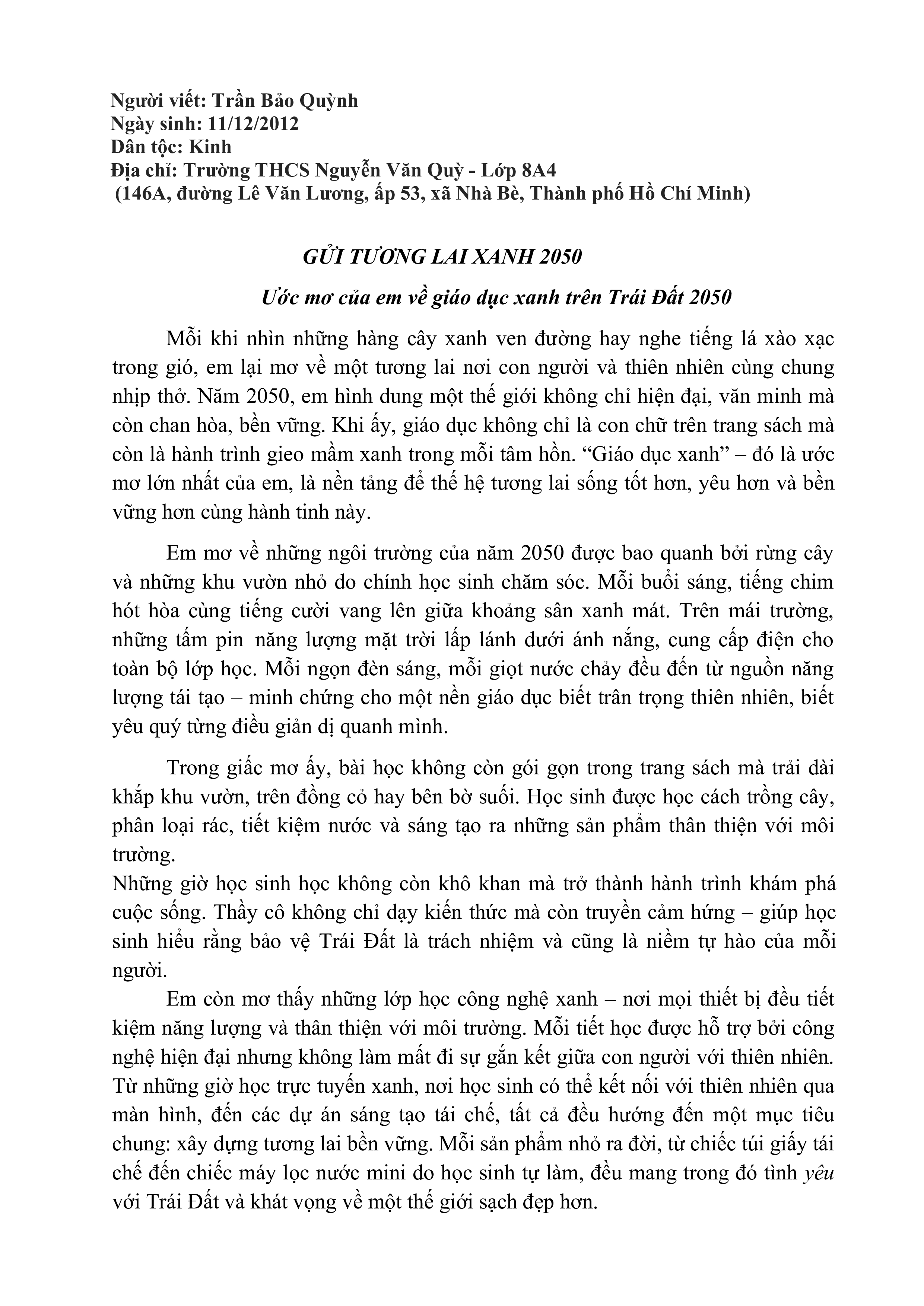 Trần Bảo Quỳnh
