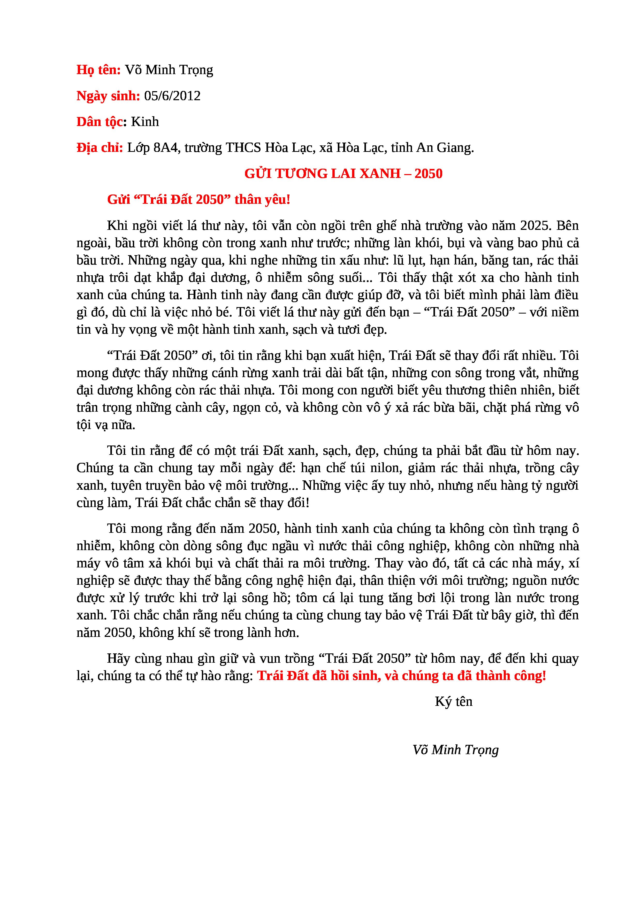 Võ Minh Trọng