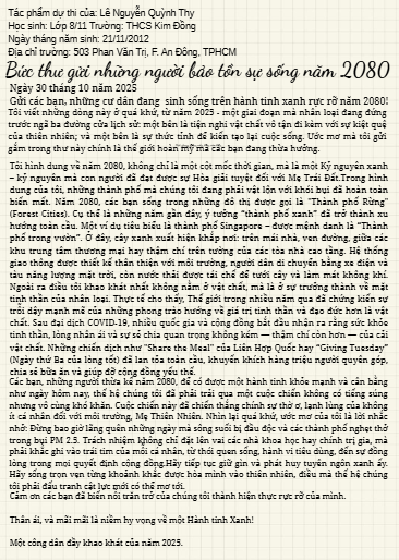 Lê Nguyễn Quỳnh Thy