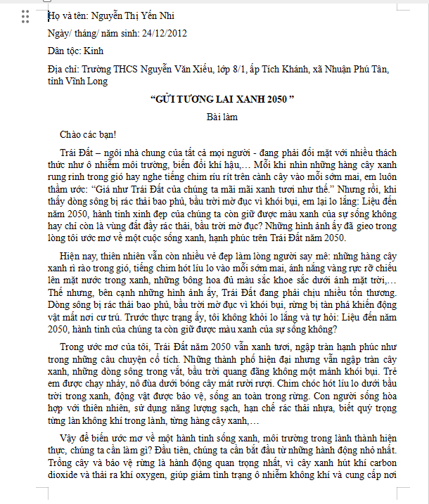 Nguyễn Thị Yến Nhi