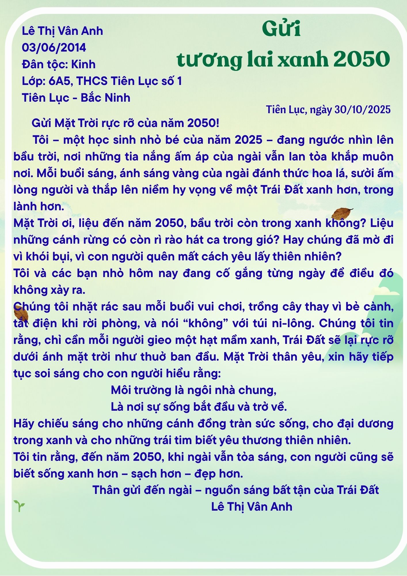 Lê Thị Vân Anh