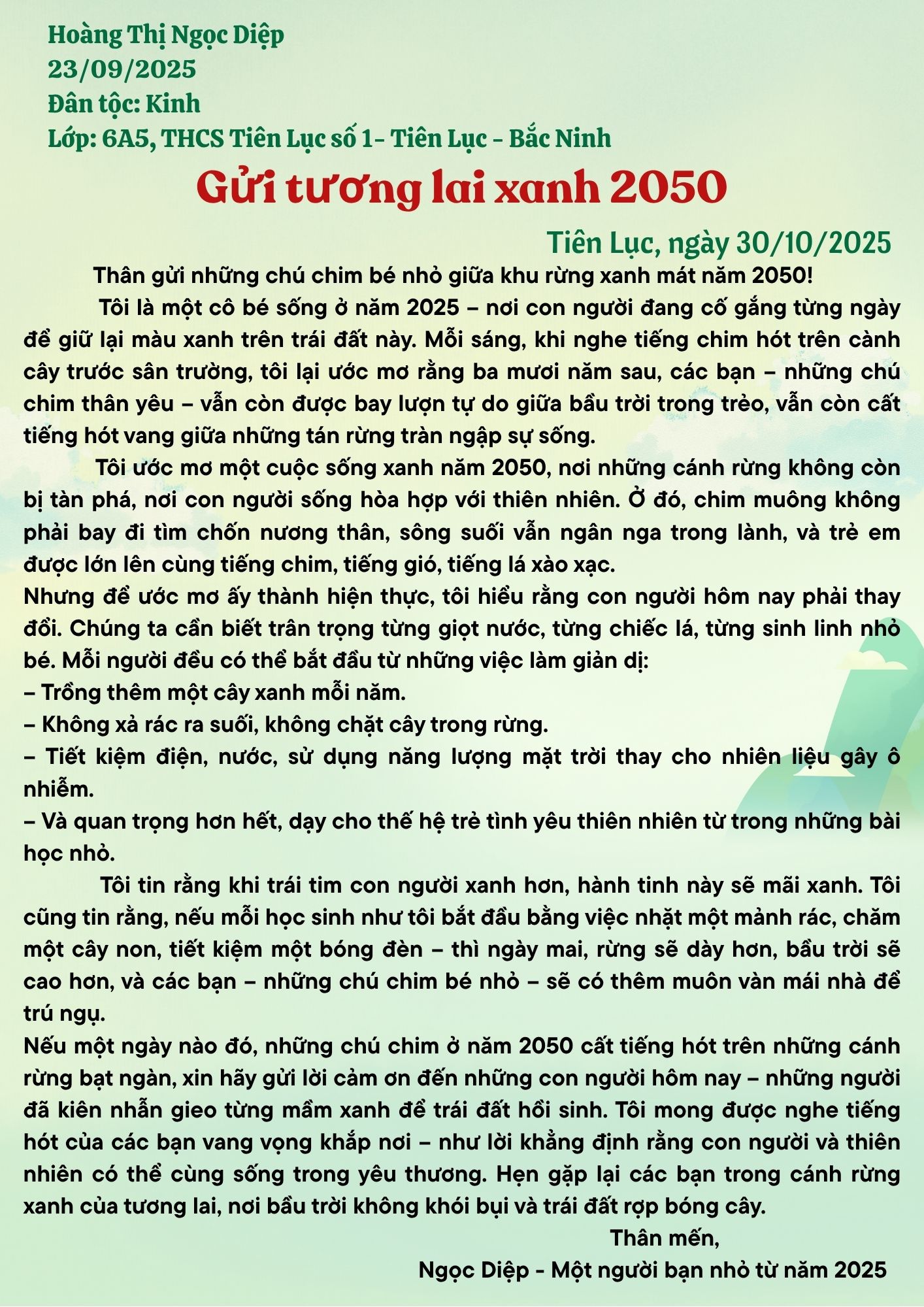 Hoàng Thị Ngọc Diệp