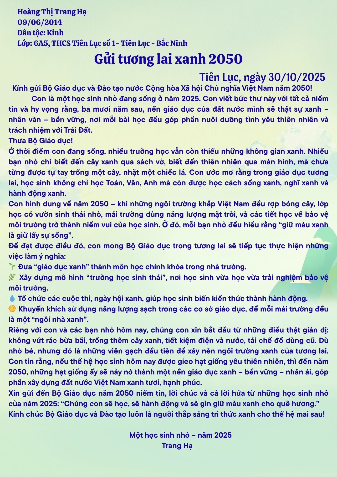 Hoàng Thị Trang Hạ