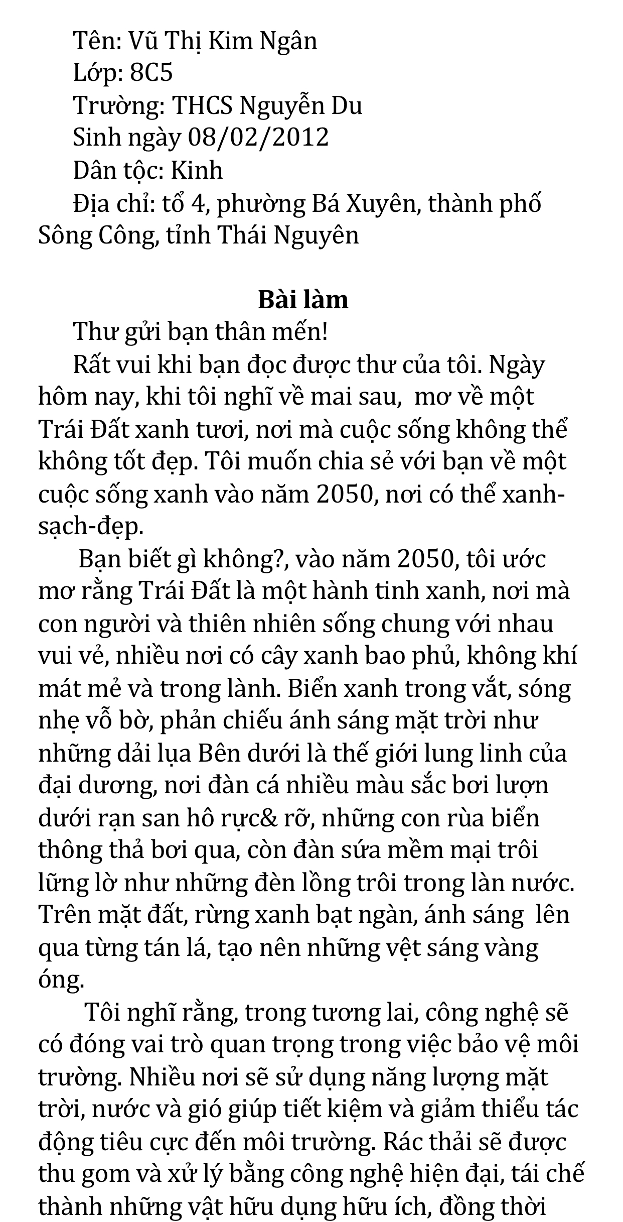 Vũ Thị Kim Ngân